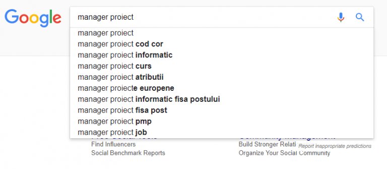 Cercetare cuvinte SEO pentru HR