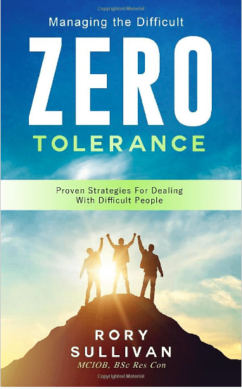 Managing The Difficult. ZERO TOLERANCE